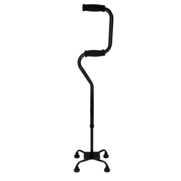 Mabis MABIS 502-1510-0200 HealthSmart Sit-to-Stand Quad Canes; Black; Small Base 502-1510-0200